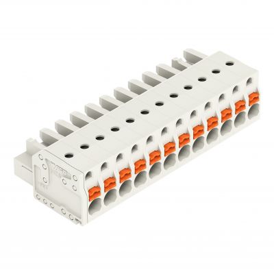 Gniazdo MCS-MIDI 12-biegunowy jasnoszare raster 5mm 2721-112/026-000 /25szt./ WAGO (2721-112/026-000)