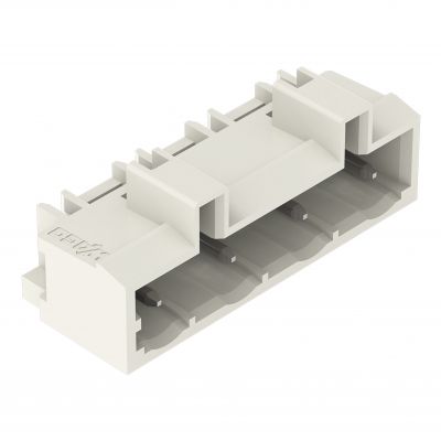 Wtyk THT 1.0x1.0mm solder pin konstrukcja kątowa jasnoszary /100szt./ WAGO (721-834/001-000)