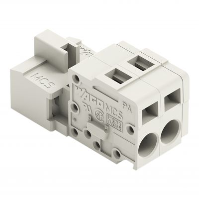 Wtyk MCS-MIDI Classic 2-biegunowy jasnoszary raster 5mm 721-602 /100szt./ WAGO (721-602)