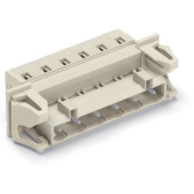 Wtyk 1-przewodowy CAGE CLAMP pełna ochrona przed błędnym wetknięciem jasnoszary /50szt./ WAGO (723-603/114-042)