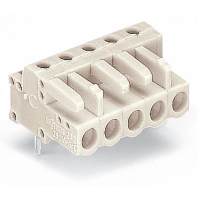 Gniazdo MCS-MIDI Classic 4-biegunowe jasnoszare raster 5mm 722-234 /100szt./ WAGO (722-234)