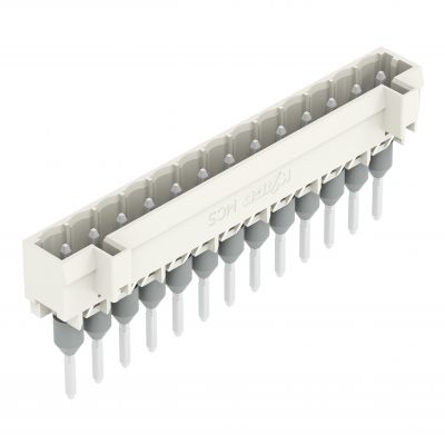 Wtyk do złączek listwowych Piny 1,2x1,2mm konstrukcja prosta jasnoszary /50szt./ WAGO (721-173/003-000)
