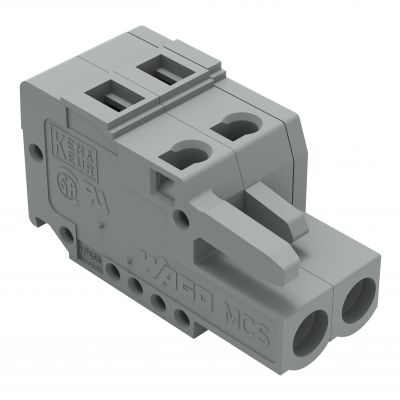 1-przewodowe gniazdo CAGE CLAMP szara /100szt./ WAGO (231-102/026-000)