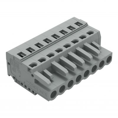 1-przewodowe gniazdo CAGE CLAMP szara /50szt./ WAGO (231-108/026-000)