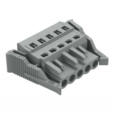Gniazdo MCS-MIDI Classic 5-biegunowe szare raster 5mm 231-105/037-000 /50szt./ WAGO (231-105/037-000)