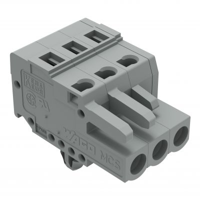 1-przewodowe gniazdo CAGE CLAMP szara /100szt./ WAGO (231-103/008-000)