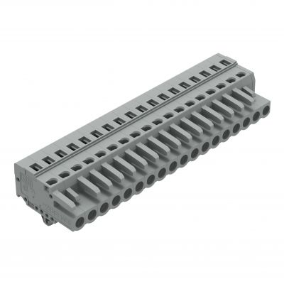 Gniazdo MCS-MIDI Classic 18-biegunowe szare raster 5mm 231-118/008-000 /25szt./ WAGO (231-118/008-000)