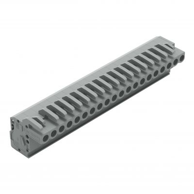 Gniazdo MCS-MIDI Classic kątowe 20-biegunowe szare raster 5mm 232-120/026-000 /10szt./ WAGO (232-120/026-000)