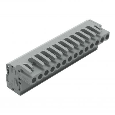 Gniazdo MCS-MIDI Classic kątowe 14-biegunowe szare raster 5mm 232-114/026-000 /25szt./ WAGO (232-114/026-000)