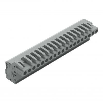 1-przewodowe gniazdo kątowe CAGE CLAMP szara /10szt./ WAGO (232-119/026-000)