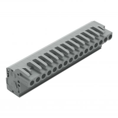 1-przewodowe gniazdo kątowe CAGE CLAMP szara /25szt./ WAGO (232-116/026-000)