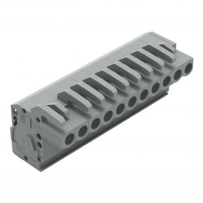 Gniazdo MCS-MIDI Classic kątowe 11-biegunowe szare raster 5mm 232-111/026-000 /25szt./ WAGO (232-111/026-000)