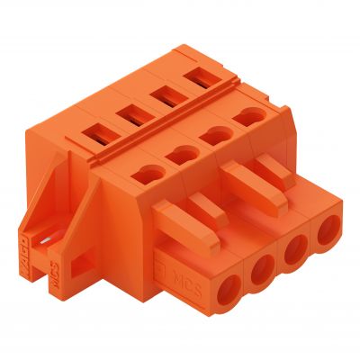 Gniazdo MCS-MIDI Classic 4-biegunowe pomarańczowe raster 5,08mm 231-304/031-000 /50szt./ WAGO (231-304/031-000)