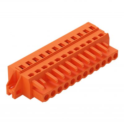 1-przewodowe gniazdo CAGE CLAMP pomarańczowa /25szt./ WAGO (231-312/031-000)