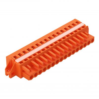 Gniazdo MCS-MIDI Classic 16-biegunowe pomarańczowe raster 5,08mm 231-316/027-000 /10szt./ WAGO (231-316/027-000)
