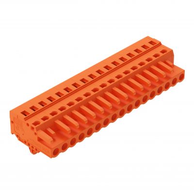 Gniazdo MCS-MIDI Classic 17-biegunowe pomarańczowe raster 5,08mm 231-317/008-000 /25szt./ WAGO (231-317/008-000)