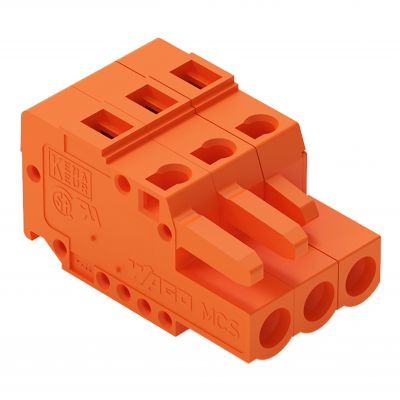 1-przewodowe gniazdo CAGE CLAMP pomarańczowa /100szt./ WAGO (231-303/102-000)