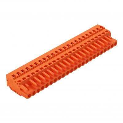 1-przewodowe gniazdo CAGE CLAMP pomarańczowa /10szt./ WAGO (231-323/102-000)