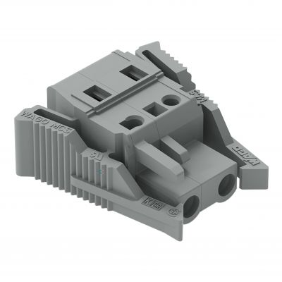 Gniazdo MCS-MIDI Classic 2-biegunowe szare raster 7,5mm 231-202/037-000 /50szt./ WAGO (231-202/037-000)