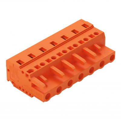 Gniazdo MCS-MIDI Classic 7-biegunowe pomarańczowy raster 7,62mm 231-707/026-000 /50szt./ WAGO (231-707/026-000)