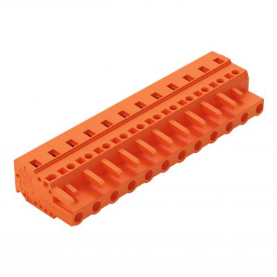 1-przewodowe gniazdo CAGE CLAMP pomarańczowa /25szt./ WAGO (231-712/026-000)