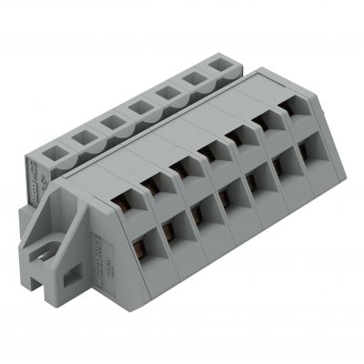 Gniazdo MCS-MIDI Classic kątowe 7-biegunowe szare raster 5mm 731-507/031-000 /50szt./ WAGO (731-507/031-000)