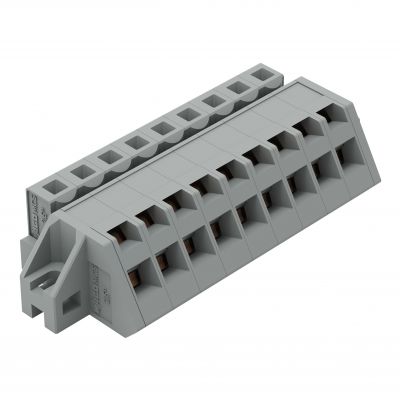 Gniazdo MCS-MIDI Classic kątowe 9-biegunowe szare raster 5mm 731-509/031-000 /25szt./ WAGO (731-509/031-000)