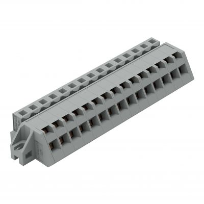 Gniazdo MCS-MIDI Classic kątowe 15-biegunowe szare raster 5mm 731-515/031-000 /25szt./ WAGO (731-515/031-000)