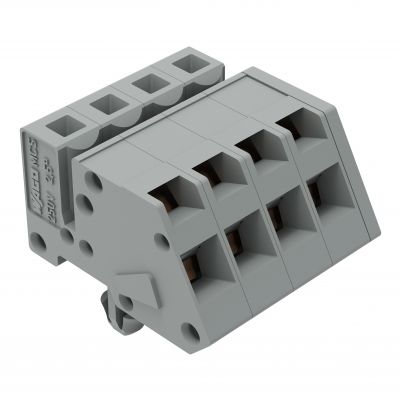 1-przewodowe gniazdo kątowe CAGE CLAMP szara /50szt./ WAGO (731-504/008-000)