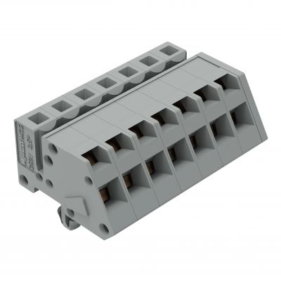 1-przewodowe gniazdo kątowe CAGE CLAMP szara /50szt./ WAGO (731-507/008-000)