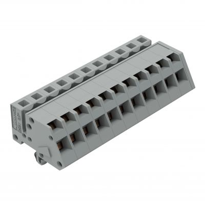 1-przewodowe gniazdo kątowe CAGE CLAMP szara /25szt./ WAGO (731-511/008-000)