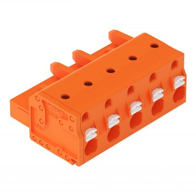Gniazdo MCS-MIDI Classic 5-biegunowe pomarańczowe raster 7,62mm 2231-705/026-000 /50szt./ WAGO (2231-705/026-000)