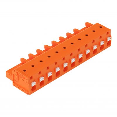 1-przewodowe gniazdo przycisk Push-in CAGE CLAMP pomarańczowa /25szt./ WAGO (2231-711/026-000)