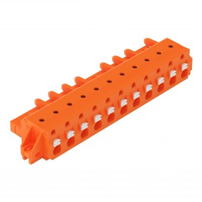 1-przewodowe gniazdo przycisk Push-in CAGE CLAMP pomarańczowa /10szt./ WAGO (2231-711/031-000)