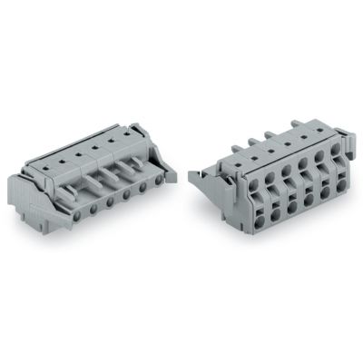 2-przewodowe gniazdo Push-in CAGE CLAMP szara /25szt./ WAGO (231-2207/037-000)