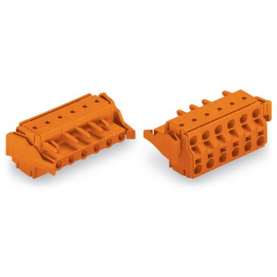 2-przewodowe gniazdo Push-in CAGE CLAMP pomarańczowa /50szt./ WAGO (231-2702/037-000)