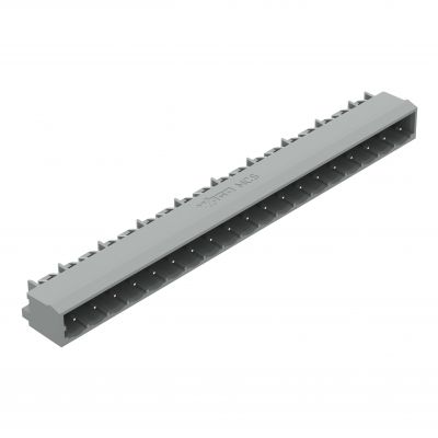 Wtyk THT Pin lutowniczy 1,0x1,0mm konstrukcja kątowa szary /50szt./ WAGO (231-449/001-000)