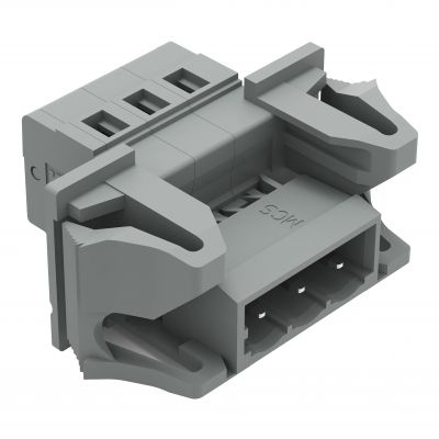 Wtyk 1-przewodowy CAGE CLAMP szary /50szt./ WAGO (231-603/114-000)