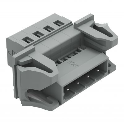 Wtyk 1-przewodowy CAGE CLAMP szary /50szt./ WAGO (231-604/114-000)