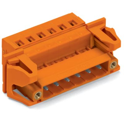 Wtyk 1-przewodowy CAGE CLAMP pomarańczowy /50szt./ WAGO (231-634/129-000)