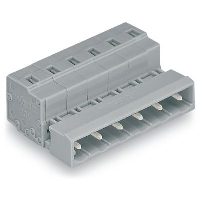 Wtyk MCS-MIDI Classic 7-biegunowy szary raster 7,5mm 731-607 /50szt./ WAGO (731-607)