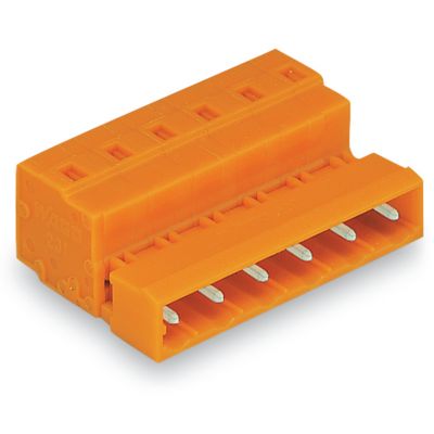 Wtyk MCS-MIDI Classic 2-biegunowy pomarańczowy raster 7,62mm 731-632 /100szt./ WAGO (731-632)