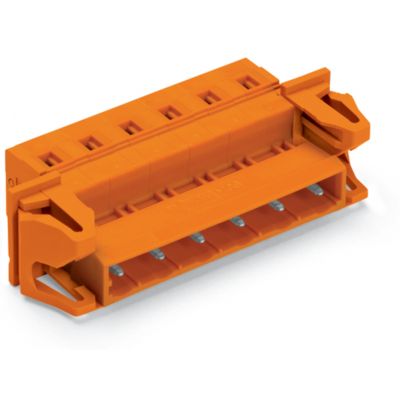 Wtyk 1-przewodowy CAGE CLAMP pomarańczowa /50szt./ WAGO (731-633/114-000)