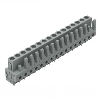 Gniazdo MCS-MIDI Classic 16-biegunowe szare raster 5mm 232-146 /25szt./ WAGO (232-146)