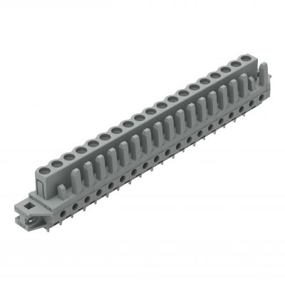 Gniazdo THT Pin lutowniczy 0,6x1,0mm konstrukcja prosta szare /10szt./ WAGO (232-149/031-000)
