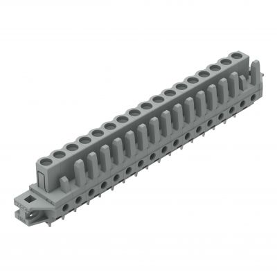Gniazdo THT Pin lutowniczy 0,6x1,0mm konstrukcja prosta szare /10szt./ WAGO (232-147/031-000)