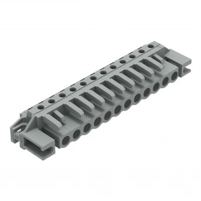 Gniazdo MCS-MIDI Classic kątowe 12-biegunowe szare raster 5mm 232-242/047-000 /25szt./ WAGO (232-242/047-000)