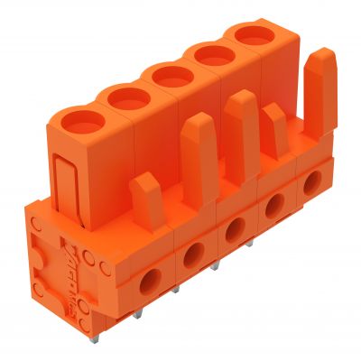 Gniazdo MCS-MIDI Classic 5-biegunowe pomarańczowe raster 5,08mm 232-165 /100szt./ WAGO (232-165)