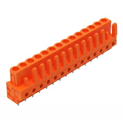 Gniazdo MCS-MIDI Classic 14-biegunowe pomarańczowe raster 5,08mm 232-174 /25szt./ WAGO (232-174)