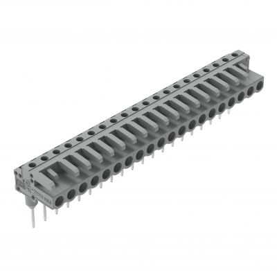 Gniazdo MCS-MIDI Classic kątowe 20-biegunowe szare raster 5mm 232-250/005-000 /10szt./ WAGO (232-250/005-000)